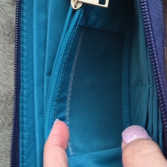 Travelon Blue and Tan Wallet - Picture 7 of 13